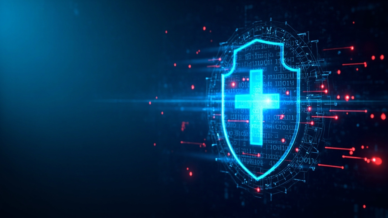 Cybersecurity Shield and HIPAA Medical Data Protection